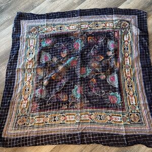 NWT Chaudry Colorful Patterned Scarf 39 x 39